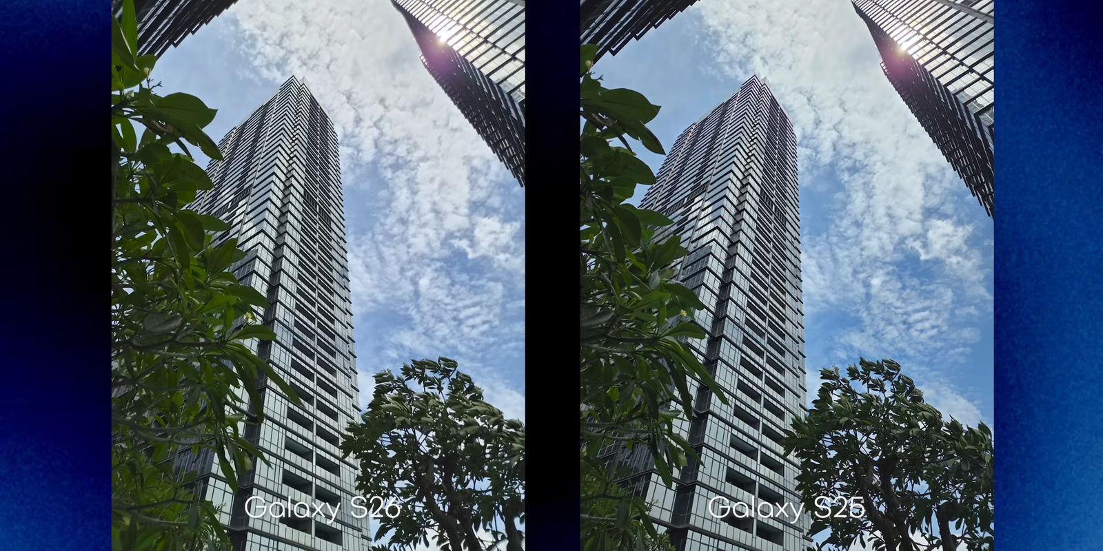 Perbandingan hasil kamera main camera Galaxy S26 vs S25, warna S26 lebih vibrant dan cerah