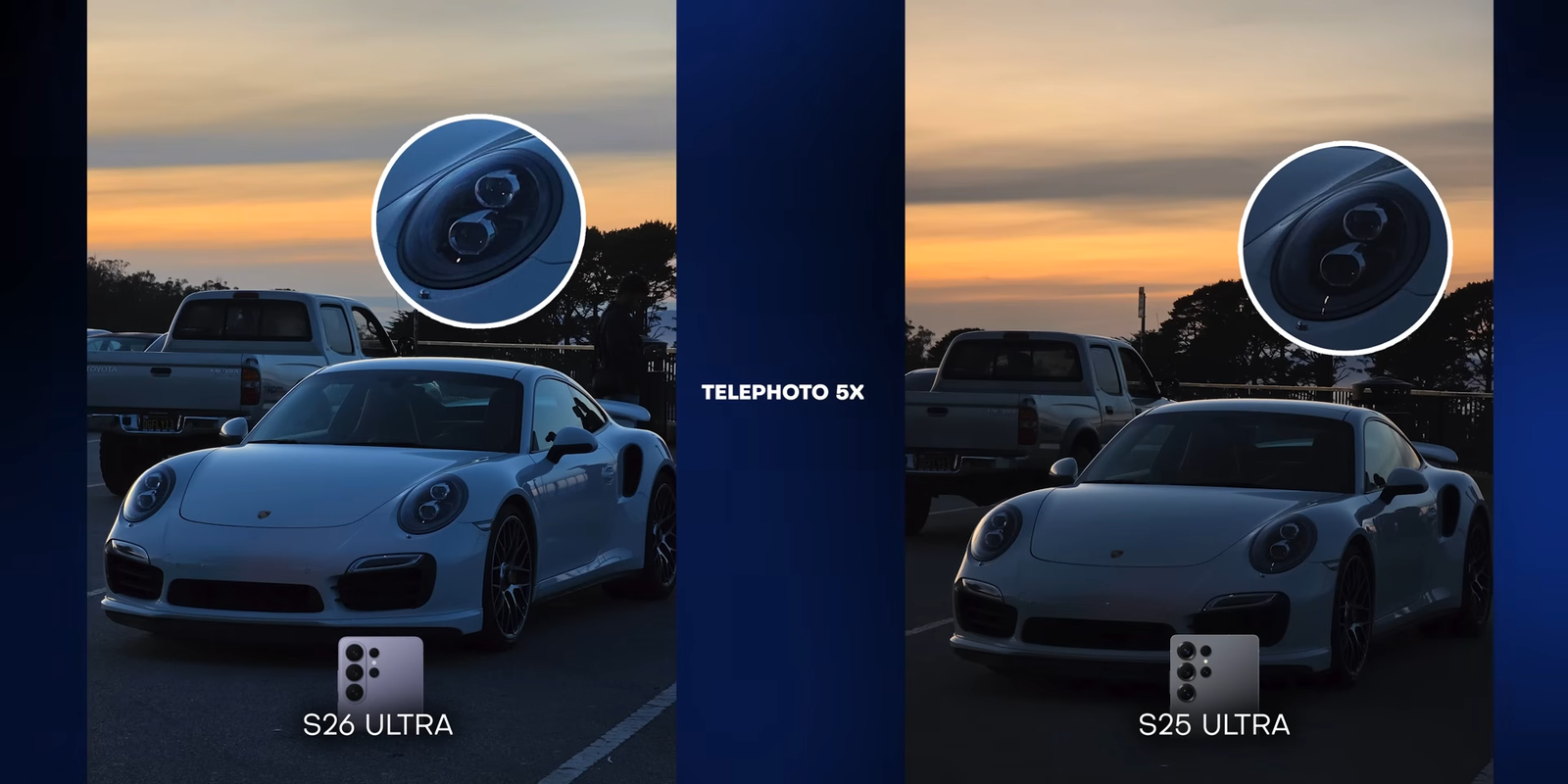 Perbandingan telephoto 5x S26 Ultra vs S25 Ultra kondisi low light