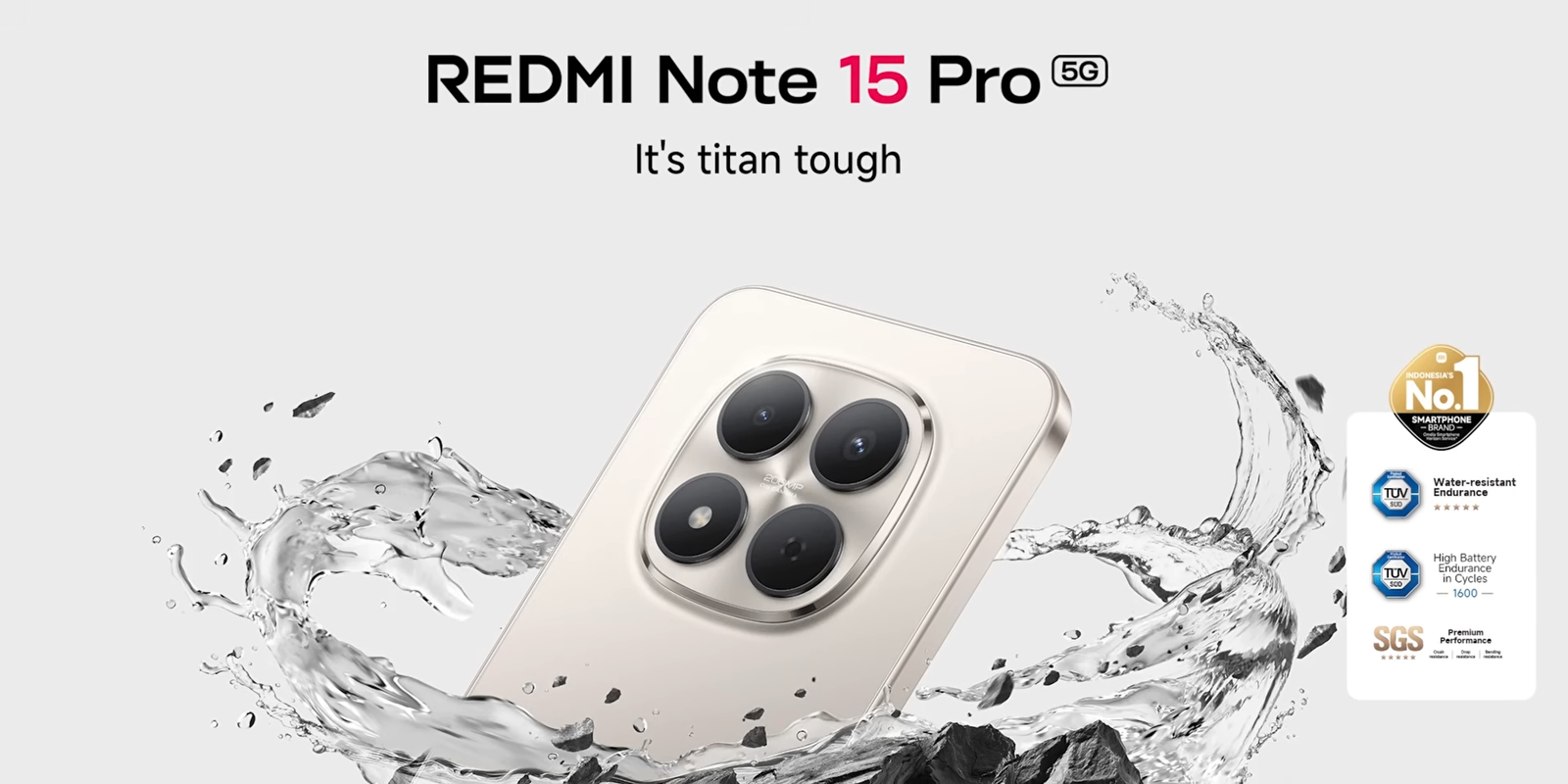 Redmi Note 15 Pro 5G dengan rating IP68 dan IP69, dibanderol Rp4,7 jutaan