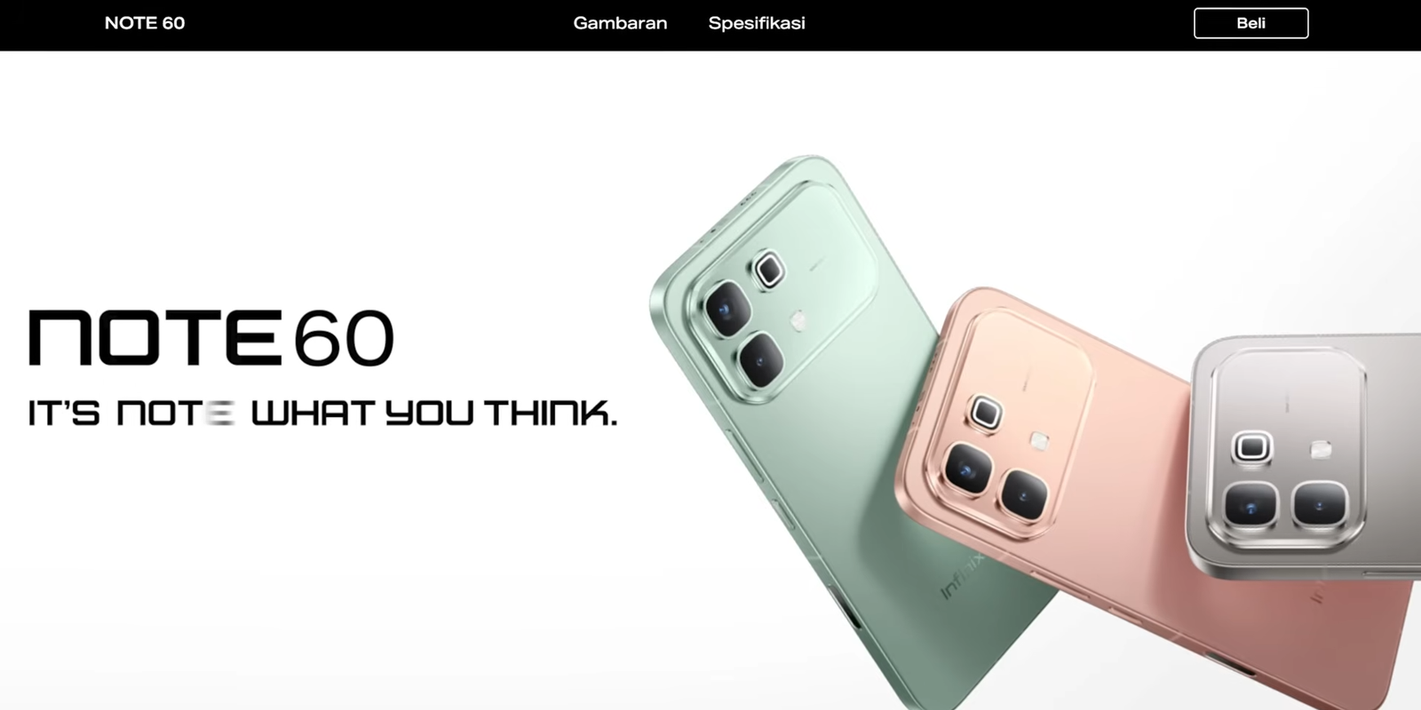 Infinix Note 60, pendatang baru dengan bodi aluminium penuh di 3 hingga 4 jutaan