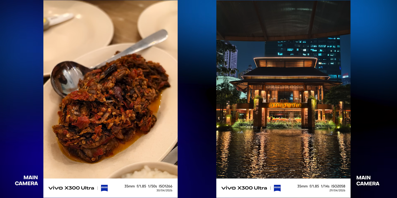 Sampel kamera utama Vivo X300 Ultra di kondisi indoor dan malam hari